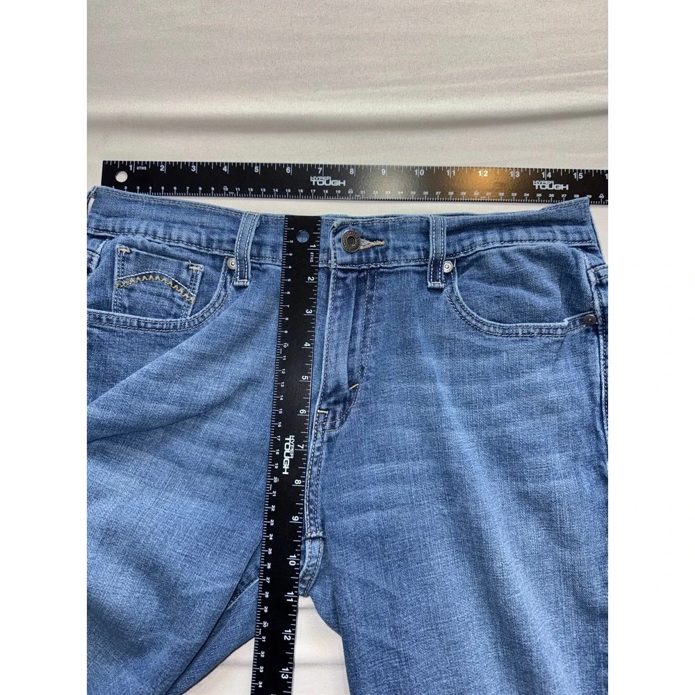 Levis 505 Straight Leg Jeans Womens 10M W30 L32‎ Medium Wash Blue Denim Stretch